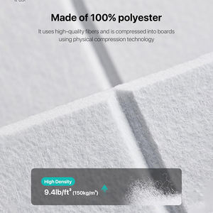 Pegatina de Pared Moderna con Diseño 3D para Oficina <span class=keywords><strong>en</strong></span> Casa, Pegatina de Pared Autoadhesiva de Fibra de Poliéster para Insonorizar la Sala de Estar - Product Image 3