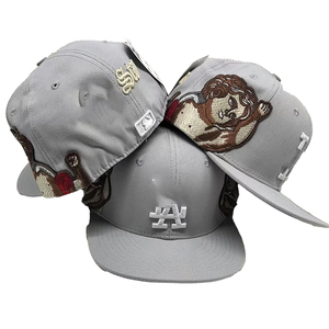 Gorras Clásicas Nuevas Originales con Logo Personalizado Estilo Era para Hombre, Gorra de Béisbol Ajustada de 6 Paneles, Visera Plana Vintage Cerrada - Product Image 5