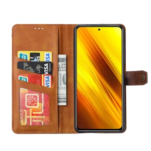 Pabrik Grosir Berdiri Lihat Premium PU Kulit Flip Kasus untuk Xiaomi <span class=keywords><strong>Poco</strong></span> <span class=keywords><strong>X3</strong></span> Pro - Product Image 4
