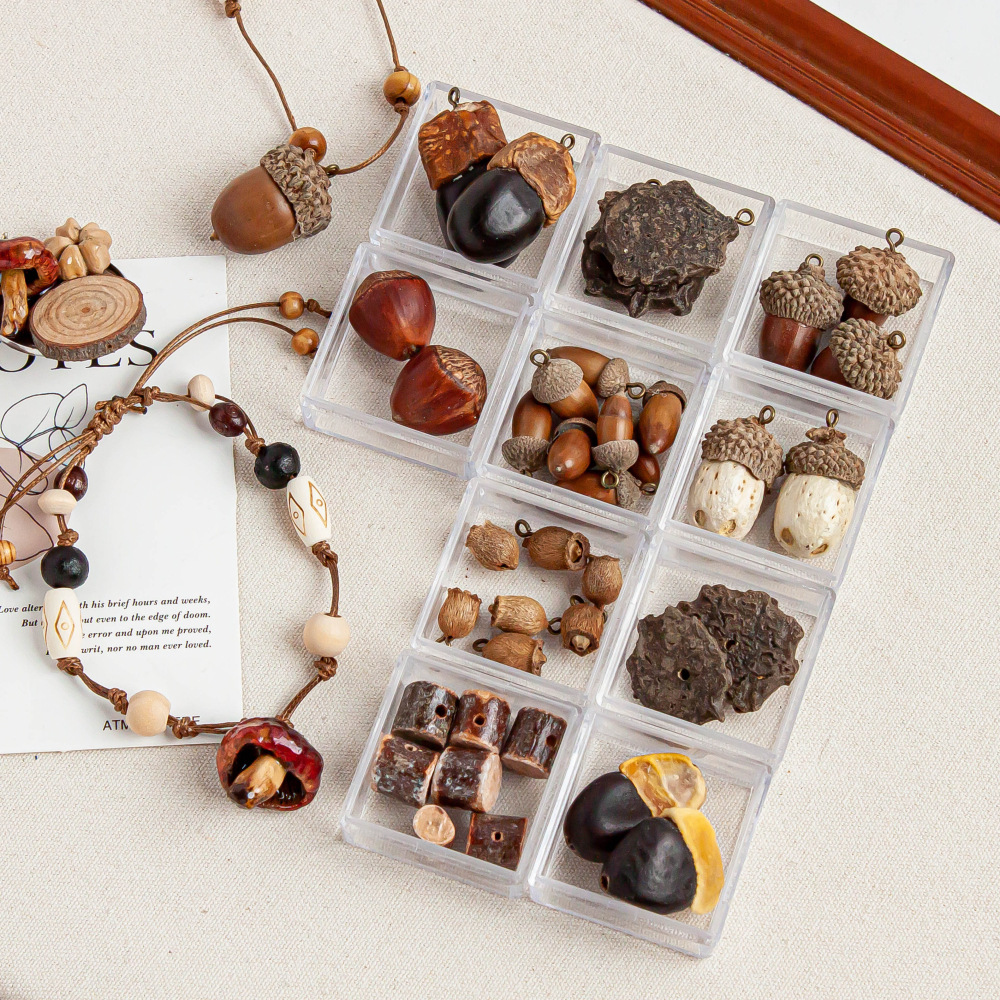 New Style Woven Bodhi Traditional Chinese Medicine Fruit Bracelet DIY Material Mori Ethnic Style Niche High-grade