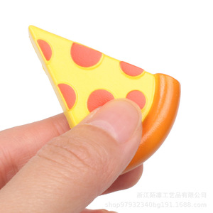 Cartoon Food Shape Pu Fidget Toy Pizza Book Sticker Slow <b>Rebound</b> Toy Gift For Kids 5 To 7 Years Unisex - Product Image 5