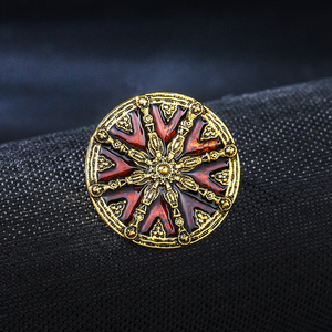 Broches de luxe pour femmes Weiman Drip Oil <span class=keywords><strong>Roulette</strong></span> Wheel, mode, strass, cristal, plaqué or, alliage, broches de créateur personnalisées - Product Image 4