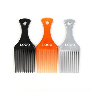 Peigne à cheveux en plastique personnalisé avec logo, peigne afro, peigne pour hommes noirs, peigne à dents larges pour coiffure huilée - Product Image 1