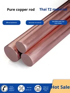 T2 đồng đỏ thanh đồng nguyên chất với rắn không cắt khuôn xả 3-200mm miễn phí vận chuyển thanh nhựa - Product Image 3