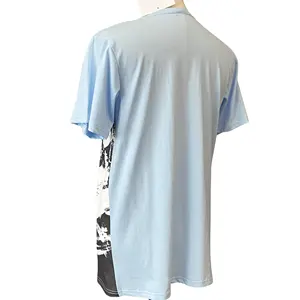 ग्रीष्मकालीन गर्म बिक्री वाले पुरुषों के कपड़े थोक उच्च गुणवत्ता फैक्टरी नि:शुल्क नमूना पुरुषों की टी-शर्ट के लिए गोल गर्दन सफेद सादा टीशर्ट
