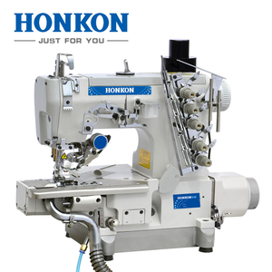 Máquina de coser interlock de cama plana pequeña con cortador izquierdo de accionamiento directo y recortadora automática HK-600-35BB-AT - Product Image 2
