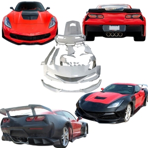 Nouveau kit carrosserie large style <span class=keywords><strong>Corvette</strong></span> C7 LJZXG, pare-chocs avant et arrière, jupes latérales, capot, pack de tuning extérieur sport - Product Image 1