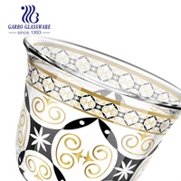 1 ensemble de tasses à thé design marocain en verre blanc, petit format 2oz, impression personnalisée, style arabe, Promotion