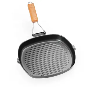 marble Aluminum Square Frying Pan, High Quality Aluminum Square griddle Pan Square pan 2020 new products cookware