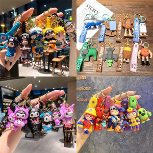 Lilangda Bán Buôn 3D PVC Dễ Thương Anime Kawaii Keychain Phim Hoạt Hình Móc Chìa Khóa Phim Hoạt Hình PVC Silicon Mini Ba Lô Vòng Chìa Khóa Phụ Kiện - Product Image 3
