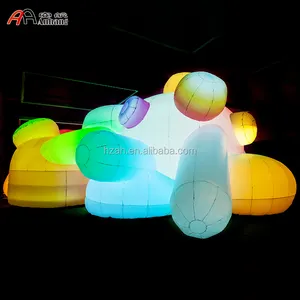 Gigante inflable al aire libre de la iluminación colorido personalizado inflable naturaleza regalo