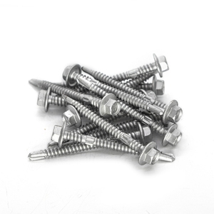 Vis autoperceuse métrique/pouce en acier au carbone avec tête à rondelle métallique galvanisée à chaud pour applications de toiture - Product Image 4