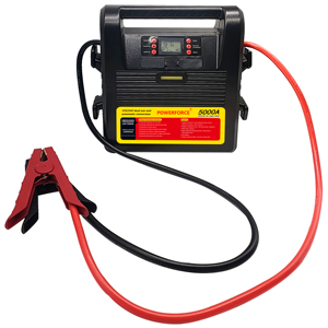 Démarreur de saut 5000 ampères de pointe 12V/24V, <span class=keywords><strong>booster</strong></span> de <span class=keywords><strong>batterie</strong></span> de camion avec câbles de démarrage commerciaux, alimentation CC/USB <span class=keywords><strong>pour</strong></span> charger les téléphones - Product Image 1