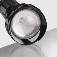 Lampe de poche tactique à LED blanche de Type C, Super 100000, haute luminosité, longue portée de 5000 mètres, projecteurs de recherche rechargeables