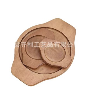 Ensemble de plateaux de service en bois empilables, plusieurs tailles, usage commercial, qualité professionnelle - Product Image 5