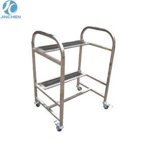 Yamaha Ye12/ys24/ys88/यs100/ysm20/ys40/ysm40 स्टेनलेस स्टील स्ट फीडर भंडारण ट्रॉली गाड़ी गाड़ी - Product Image 2