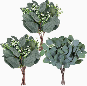 J-251029 neue Art künstliche Pflanze künstliche Eukalyptus blatt grüne Pflanze Apfel blatt für Vase dekorative Blumen anordnung - Product Image 4