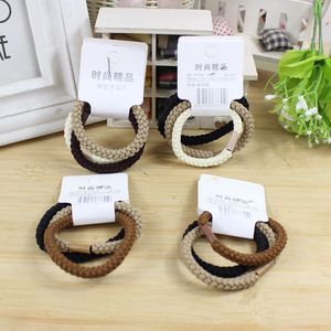 <b>Wool</b> Hair <b>Ties</b> 3 Piece Pack High Elasticity Mixed Colors Women's Braided Hair Bands Daily Use - Product Image 1