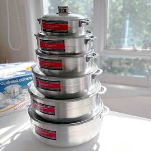 <span class=keywords><strong>Set</strong></span> di pentole per levigatura <span class=keywords><strong>6</strong></span> pezzi per la raccolta di pentole per zuppa medio-orientale e africana 20/24/26/30/34/36cm <span class=keywords><strong>Set</strong></span> di pentole - Product Image 1