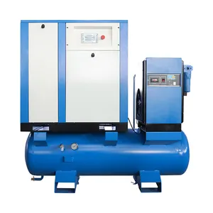 4 In 1 Draagbare Mini 7.5kw Rotry Schroef Compressor 10hp