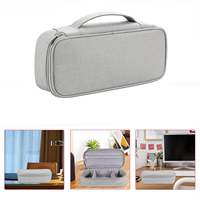 Sac organisateur électronique portable, étui de rangement de voyage pour câbles, chargeurs, batterie externe, avec poches en filet et séparateurs amovibles