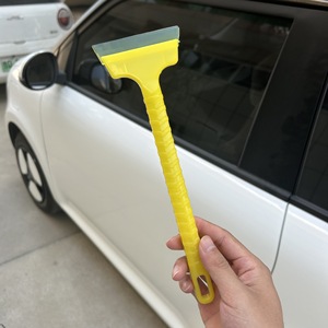 Chongteng Ice Scraper Yellow ABS Multi Functional Snow Removal Tool For Car Winter Use - Product Image 1