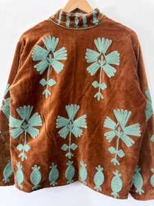 Designer Velvet Suzani Embroidered <b>Evening</b> <b>Jacket</b> <b>Women</b> Vintage Chic Party Coat Loose Fit Custom Sizing Low MOQ - Product Image 4