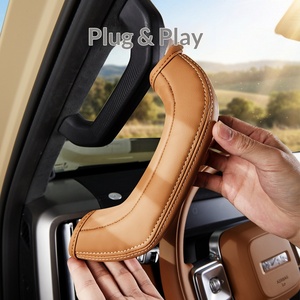 Pour Chery ICAR V27, couvre-poignée de porte en cuir artificiel côté conducteur et passager, couvre-poignée de siège avant, accessoires intérieurs - Product Image 2