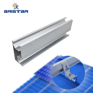BRISTAR, алюминиевая направляющая для крыши для панелей, монтажный зажим, конец средней солнечной батареи