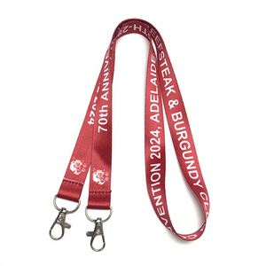 Manufacturer Cheap Custom <b>Polyester</b> <b>Lanyard</b> Printing Double Hook Id Card Holder <b>Lanyard</b> for Exhibition - Product Image 2