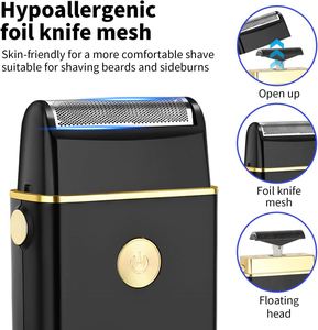 Tondeuse à cheveux professionnelle Foil Shover, rasoir électrique à 3 vitesses pour homme, tondeuse à barbe pour homme - Product Image 2