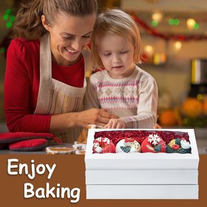 Blanco 12X5X1,5 Pulgadas Cajas de Galletas Panadería Ventana Tratar Chocolate Cubierto Caja de Fresas para Cajas de Papel - Product Image 5