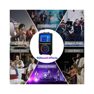 WiFi Portátil para Sistema de Altavoces de 5.3 PA, Cargador Inalámbrico, <span class=keywords><strong>YouTube</strong></span>, Android 13, Duplicación de Pantalla Móvil, Pantalla Táctil, Compatible con 2 Micrófonos - Product Image 4