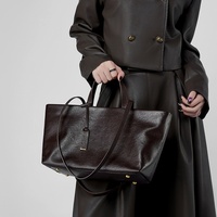 Femmes nouveau Style rétro Vintage bandoulière sac fourre-tout en cuir de vachette véritable doux sous les bras épaule grand étanche couleur unie