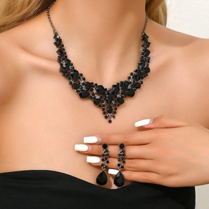 Đồ trang sức nữ đồ trang sức vòng cổ bông tai vòng tay trang sức thiết lập thời trang Bridal tiệc cao cấp thương mại nước ngoài đồ trang sức - Product Image 3