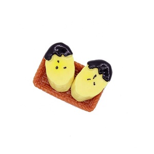 Cuentas de Resina Artificial al por Mayor, Estilo Chocolate y Plátano, Mini Cabujones 3D Kawaii para Decoración - Product Image 6