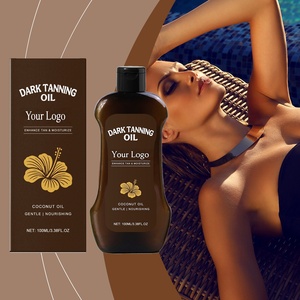 OEM Formule peptidique nourrissante Huile hydratante bronzante pour le corps pour un éclat de bronze naturel et une hydratation du visage - Product Image 1