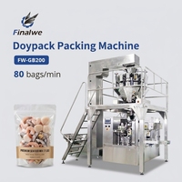 Machine d'emballage Doypack de qualité supérieure en acier inoxydable Finalwe pour pop-corn, riz et haricots