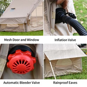 Tienda de Aire Hinchable para Glamping al Aire Libre Plegable, 6.3 M² de Oxford o Lona Impermeable con Bomba de Aire para Campamentos Familiares - Product Image 5