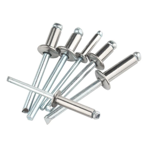 Rivets aveugles en aluminium à tête plate ronde de 60 mm en acier inoxydable 304 sur mesure, avec grande bride, ensemble de rivets aveugles à extrémité ouverte - Product Image 1