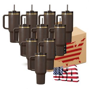 Best Value Gifts 30Oz 40Oz H2.0 Tumbler Travel Mug <b>Chocolate</b> Gold Underneath Tumblers - Product Image 1