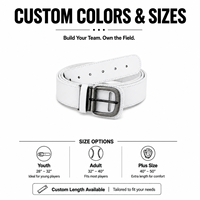 Ceinture Sportive Décontractée en Cuir PU pour Hommes, Robuste et Confortable, avec Boucle à Ardillon Ajustable, Idéale pour le Baseball et le Softball – Vente en Gros et Personnalisable