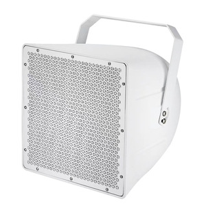 Altavoz de bocina impermeable blanco para transmisión de audio estéreo de 8-15 pulgadas para escuelas, estaciones de autobús y centros comerciales - Product Image 1