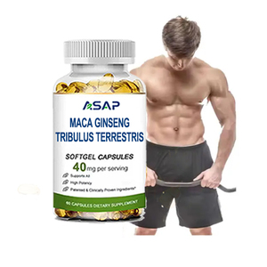 Complément alimentaire énergétique à base de plantes OEM ASAP pour hommes, complément de santé, maca, ginseng, tribulus terrestris, capsule molle - Product Image 1
