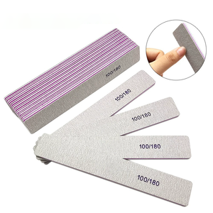 Custom Logo Professional Square Korean Sandpaper Emery Board Nail Files