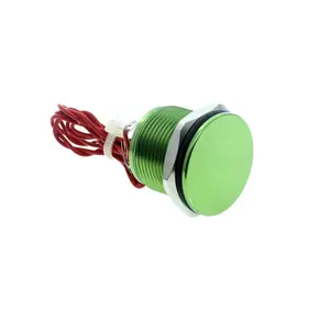 Piezo Switch 16mm 19mm Ip68 Waterproof Aluminum Piezo Anod Switch 22mm Material optional Green anodized