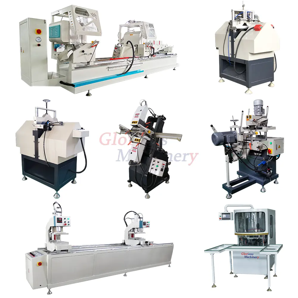 Glorious Windows Production Machines Plastic Aluminum Window Door Machines For Manufacturing Aluminum Windows