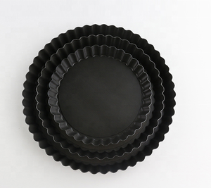Tortiera antiaderente rotonda in acciaio al carbonio tortiera rimovibile per torte da forno - Product Image 2