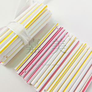 White Plastic PP <b>Sticks</b> with Color one Holes for <b>Candy</b> Packaging Round Disposable pop <b>stick</b> 70mm 75mm 80mm - Product Image 5