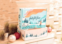 Boîtes cadeaux en carton ondulé personnalisées de qualité supérieure, design avion, gaufrage UV, pelliculage brillant, doublure en éponge, écologiques